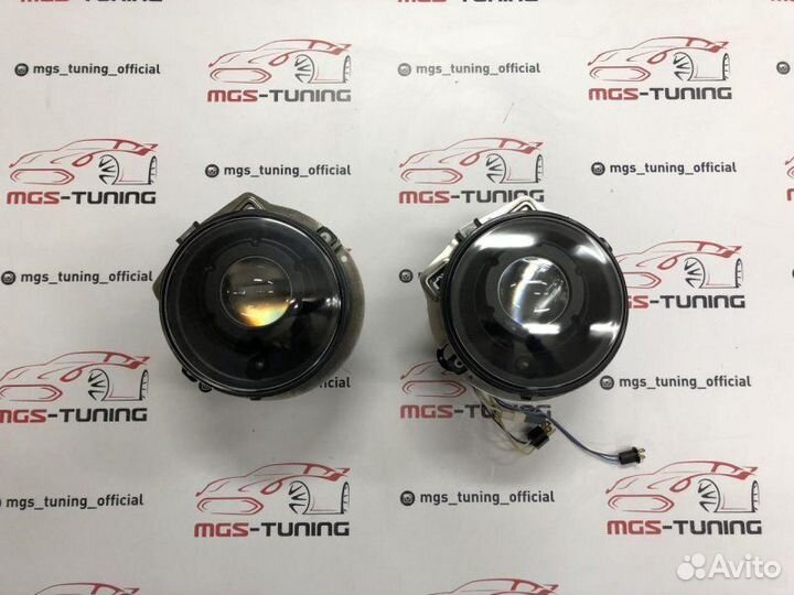 Фары Mercedes G-class w463 1989-2007гг черные