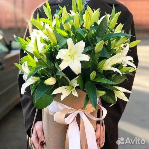 Цветы в коробке 016