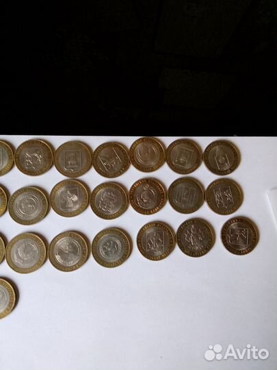 Коллекция 10 рублевых монет