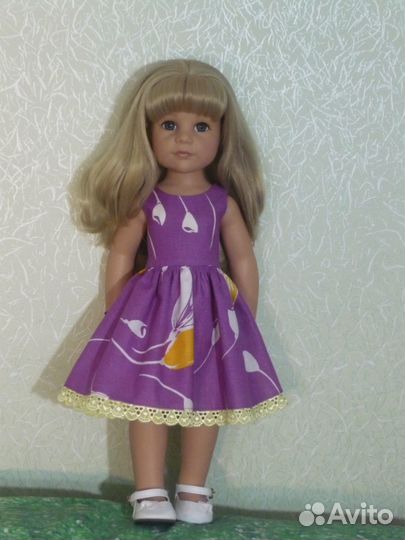 Сиреневое платье для Готц 50 см