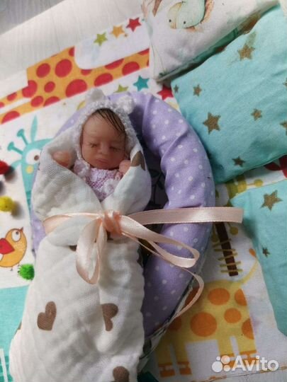 Мини Реборн силиконовый