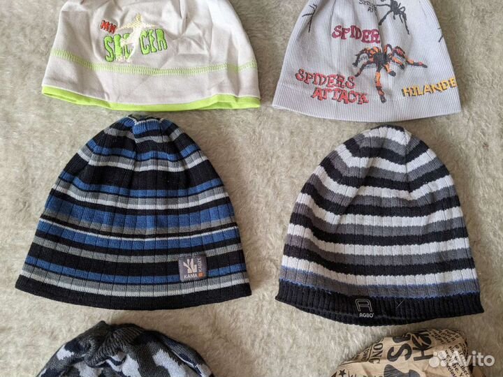 Шапки 48-52 на весну-осень для мальчика