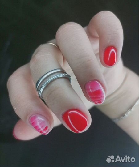 Маникюр наращивание ногтей