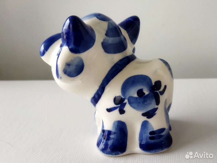 Фигурка гжель, коровка