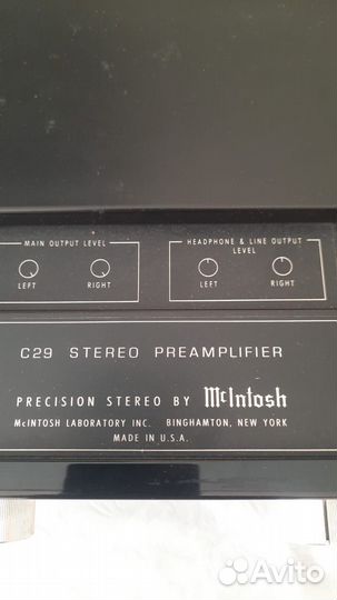Предварительный усилитель McIntosh C 29