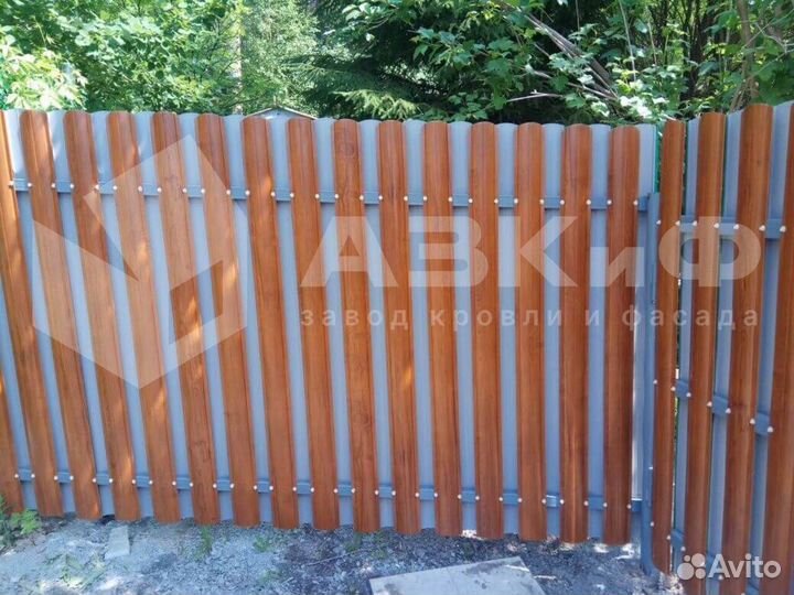 Штакетник металлический