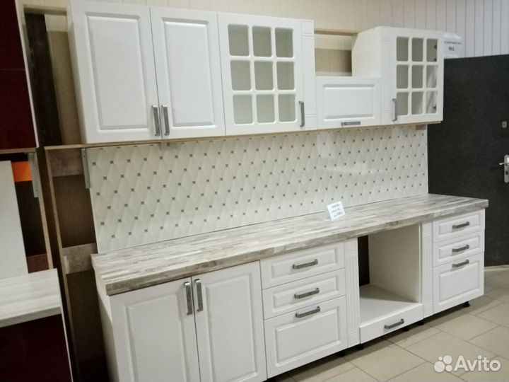 Кухня Мадлен Белый 2,8м Классика-Прованс