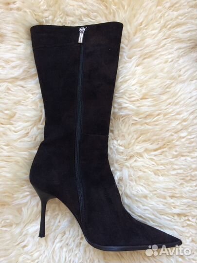 Сапоги зимние essere натуральная замша новые