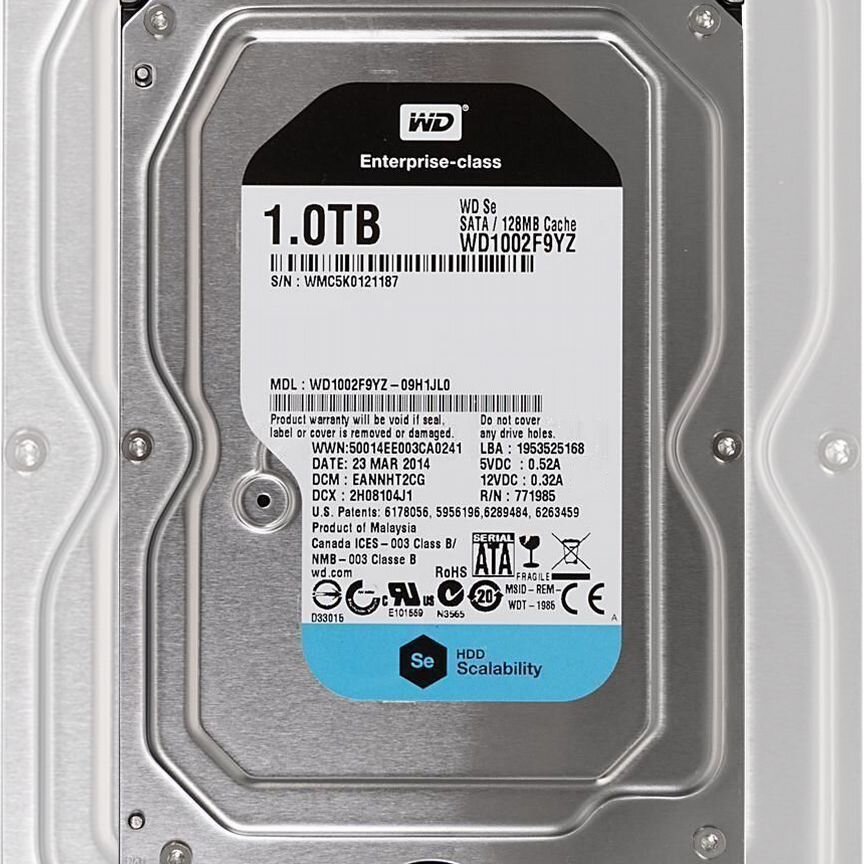[WD1002FAEX] Жесткий Диск Western Digital Wd1002f9yz 1tb Sata Wd1002faex