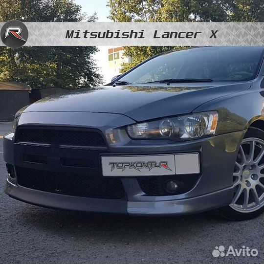 Подиум под номерной знак Митцубиси Лансер 10