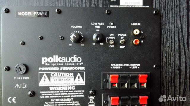 Сабвуфер Polk Audio PSW10E объявление продам