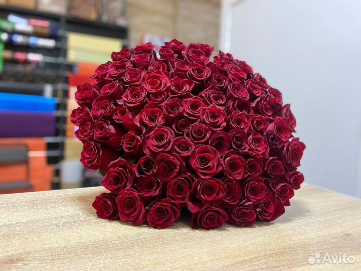 Розы красные 21, 25, 51, 101 шт с доставкой