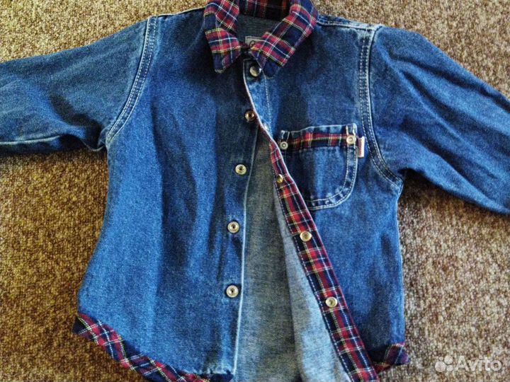 Джинсовая рубашка для мальчика