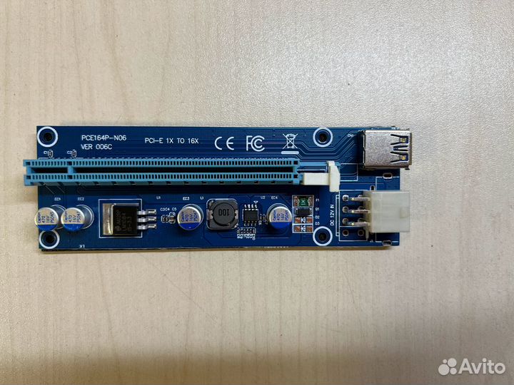 Райзеры riser 6-PIN/Molex/SATA