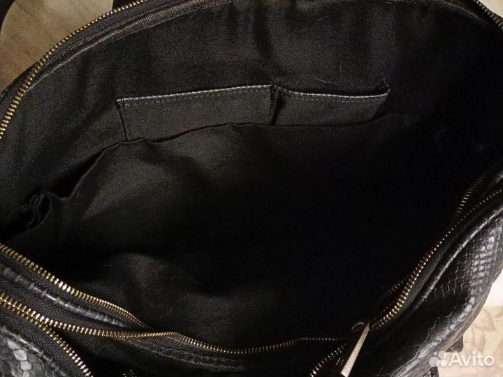 Мужской кожаный портфель бу Италия