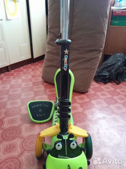 Самокат детский трехколесный бу