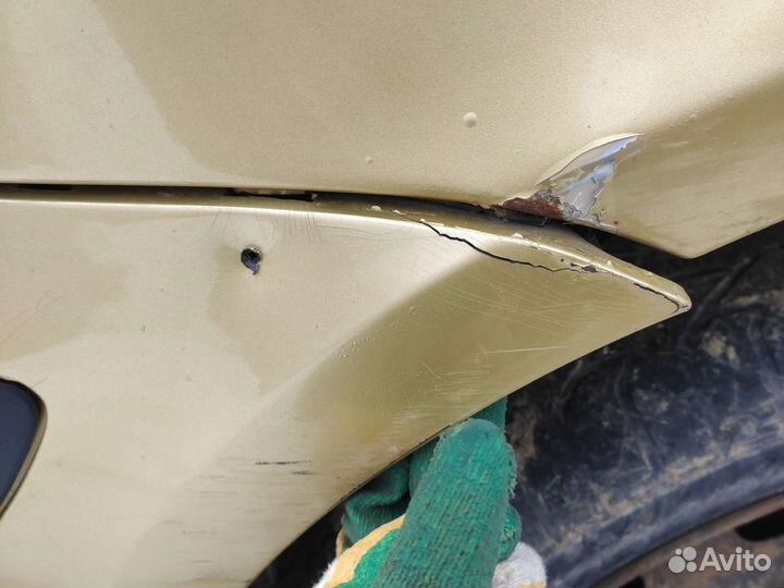 Задний бампер пежо 307 золотой