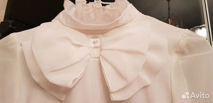 Блузка для девочки школьная