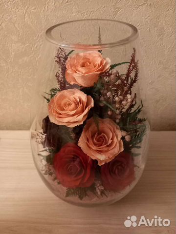 Флорариум живые цветы в вакууме