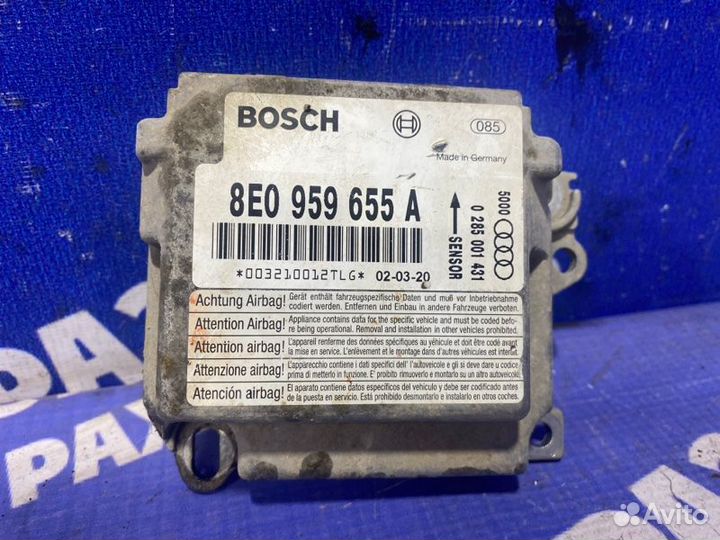 Блок управления airbag Audi A4B6 седан 2003