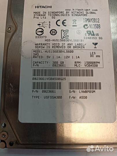 HDD Hitachi Fujitsu Seagate ST3146356SS Cheetah