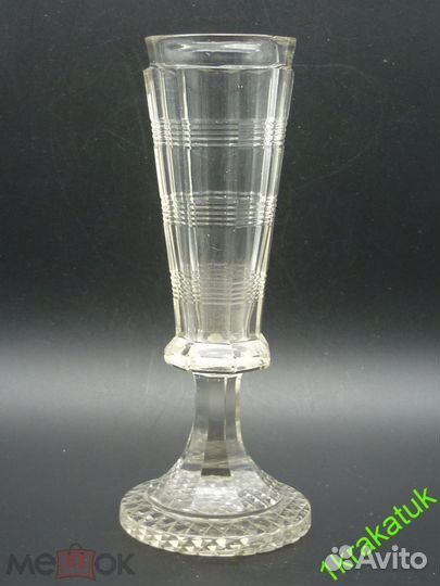 Фужер, шампанка русское стекло. исз 19 век
