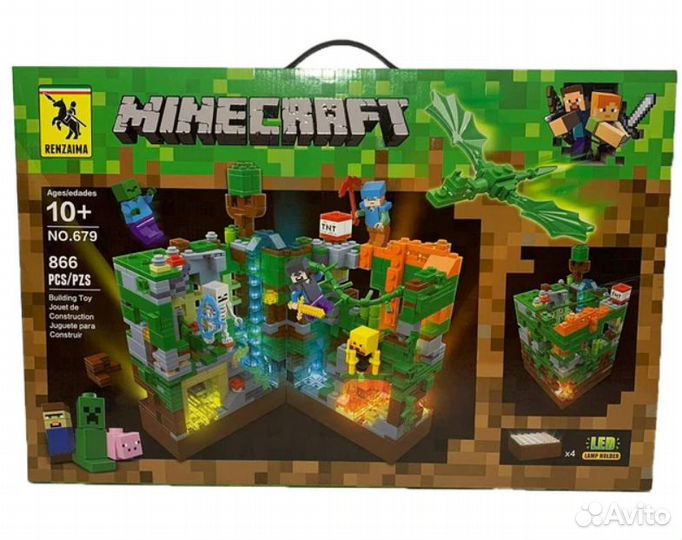 Конструктор Лего lego minecraft от 850 деталей