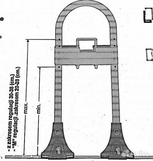 Багажник amos (опоры 4шт.) для Паджеро