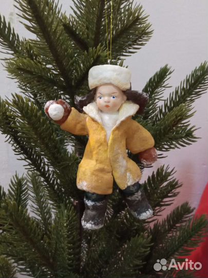 Ватные ёлочные игрушки новые