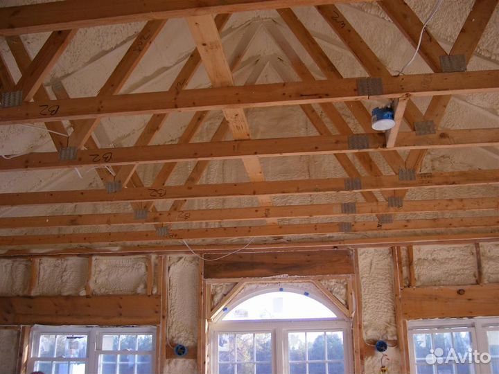 Утепление пенополиуретаном крыши дома