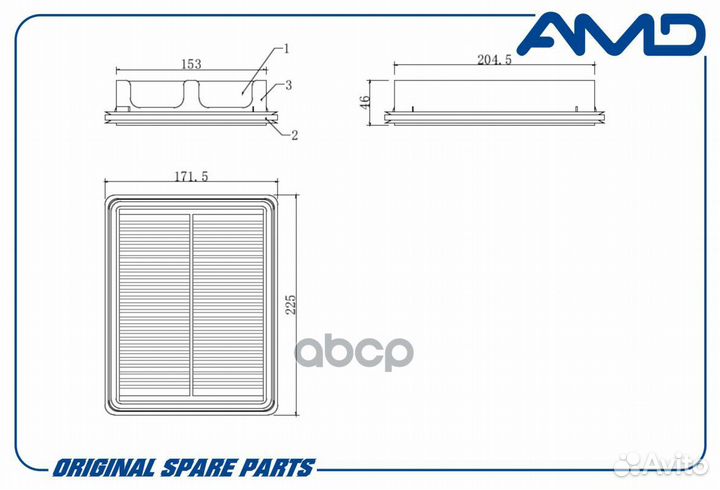 Mazda (Mazda 3 BM) (1,5) (2013) amdfa367 AMD