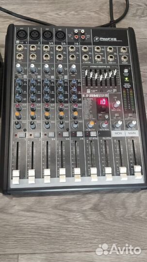 Микшер mackie Profx8 и радиосистема Sennheiser