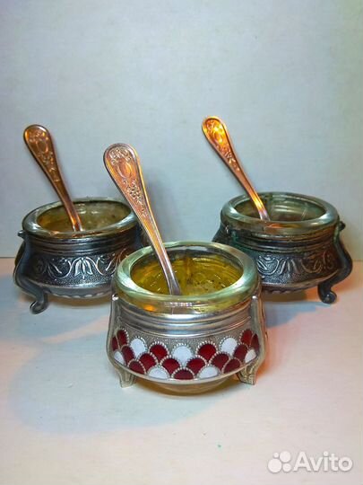 Солонка с ложечкой. СССР