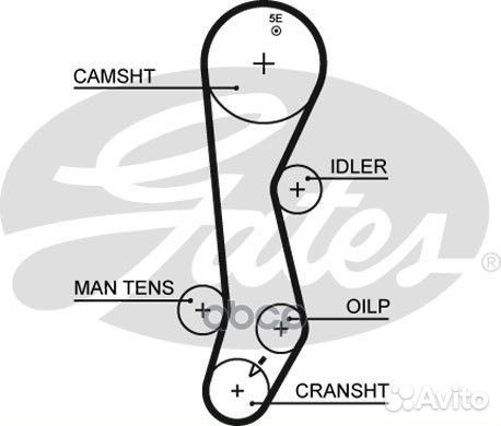 5389XS gates Ремень грм 39128*26 HSN 5389XS Gates