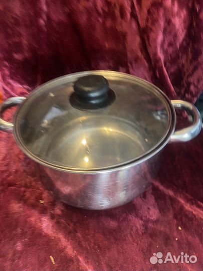 Кастрюля 3 литров-нержавейка