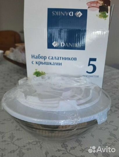 Набор из 5 салатников и 5 салфеток для уборки25*25