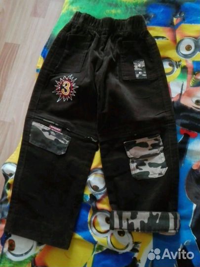 Брюки вельветовые и джинсовка на 2-3 года