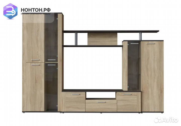 Стенка со стеклостворкой Соло-10 А