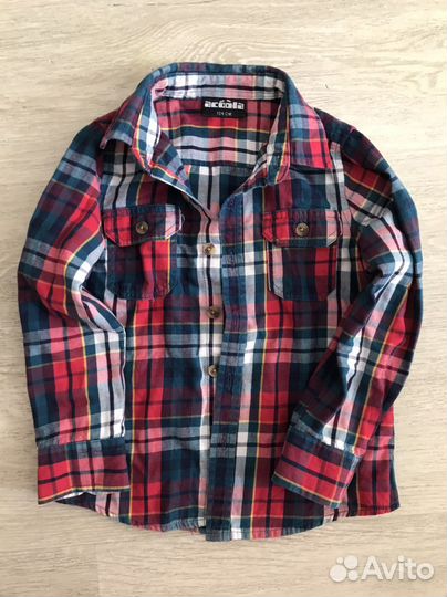 Рубашка в клетку на мальчика