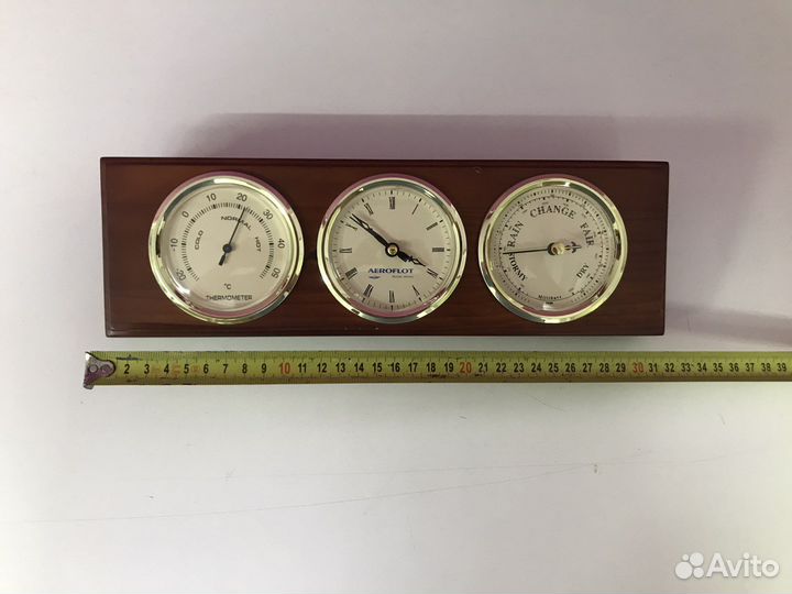 Барометр,часы, термометр Аэрофлот