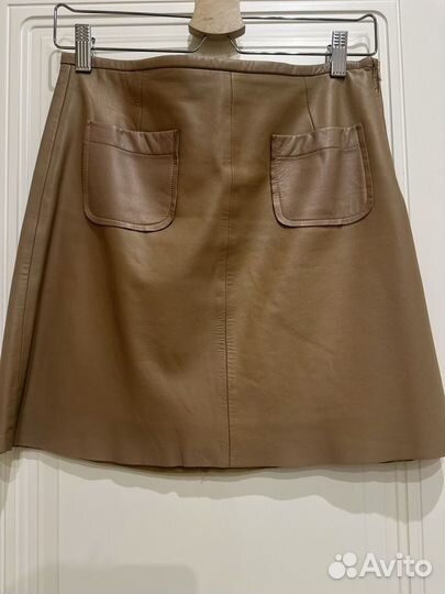 Кожаная юбка Sandro