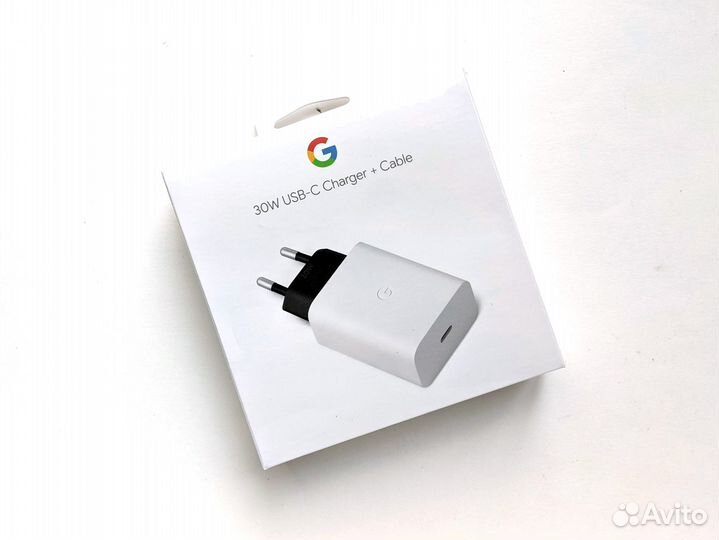 Зарядка Google Pixel 30W евровилка + кабель USB-C