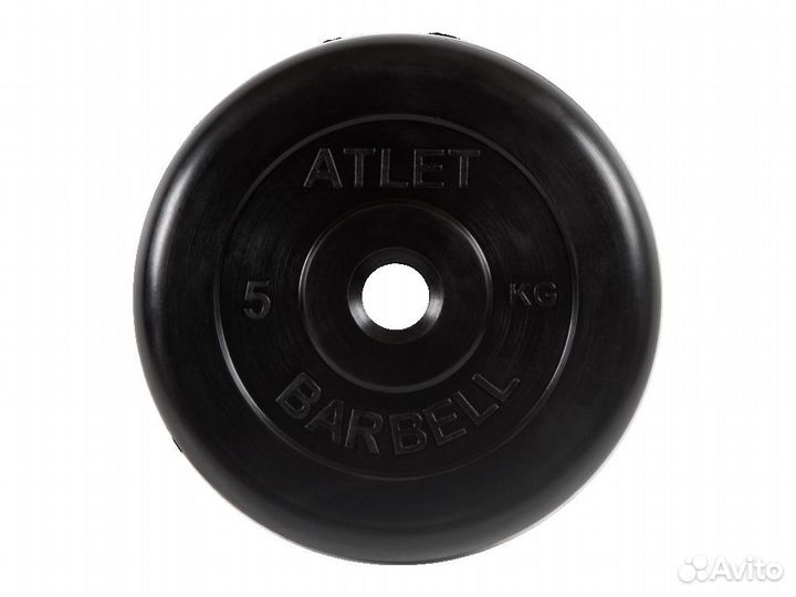 Диски обрезиненные Barbell для гантель и штанг