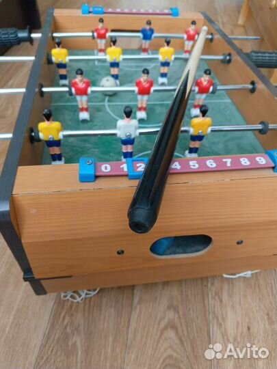 Детский настольный бильярд и футбол 2 в 1