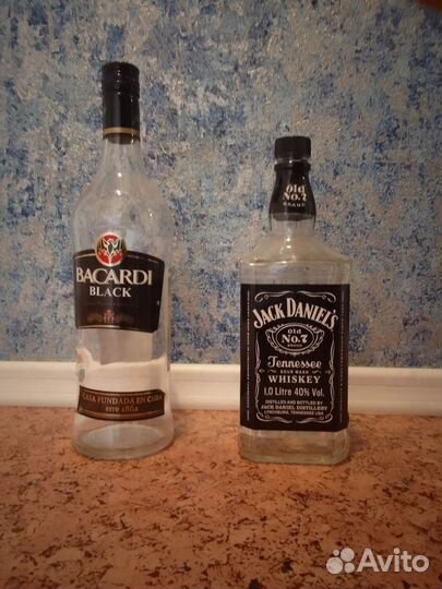 Бутылка стеклянная под спиртное