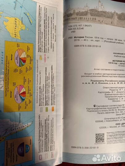 Атлас 10 класс история России дрофа