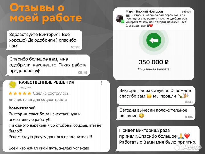 Бизнес-план для социального контракта