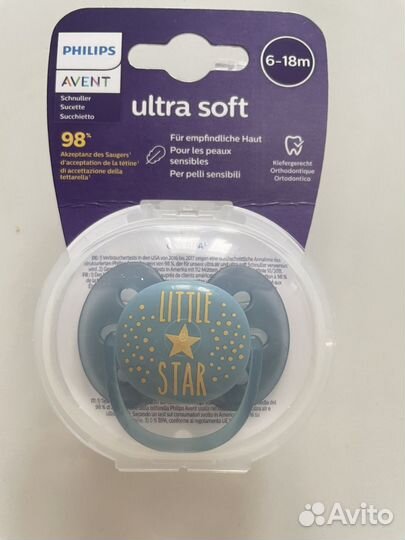 Пустышка avent 6 18