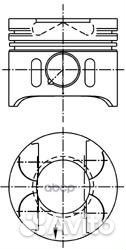 Поршень двигателя 97482610 kolbenschmidt