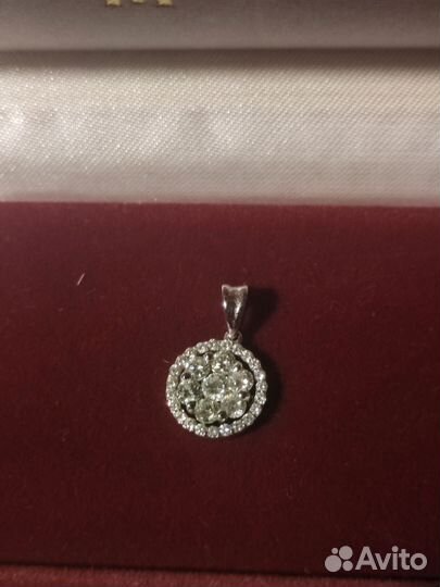 750 проба белое золото с бриллиантами